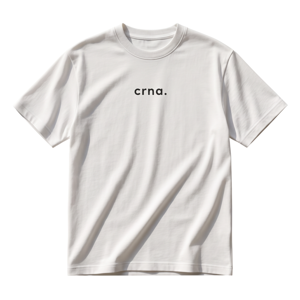 vit t-shirt med crna.-märkning