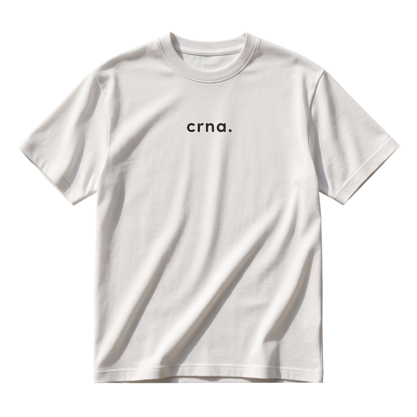 vit t-shirt med crna.-märkning